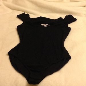 Black Bodysuit Top